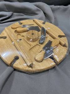 lot 22806 image: Cheese Board and Cutlery