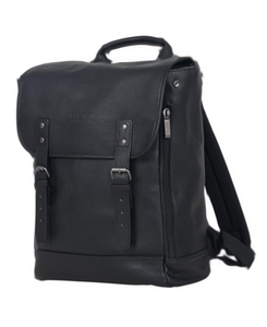lot 22807 image: Kenneth Cole Reaction Colombian Leather Rfid Flapover 14.1 Laptop Backpack