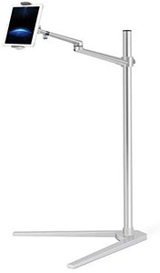 lot 4434 image: Upergo Tablet Floor Stand��Adjustable Height Ipad Floor Stand Universal, Flexible Tablet Holder Mount Rotatable Arm, for 413 inch Tablets&Phones, iPad, iPad Pro,iPad Mini, Samsung Galaxy, e-Readers