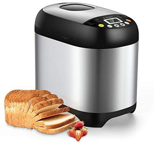 lot 4445 image: SYCEES Automatic Digital Bread Machine - 2LB Bread Maker 19-in-1 Programmable Gluten Free,Nonstick Pan,3 Loaf Sizes 3 Crust Colors,15 Hours Delay Timer,1 Hour Keep Warm Portable for Home Kitchen