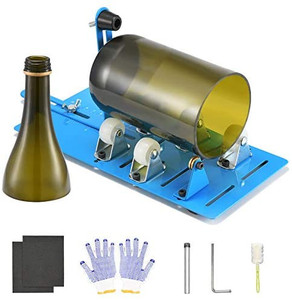 lot 4452 image: GREFIC Glass Bottle Cutter, Bottle Cutter & Glass Cutter Kit for Wine, Beer, Liquor, Whiskey, Alcohol, Champagne Bottles, DIY Machine for Round Bottles and Square Bottles Home Decor