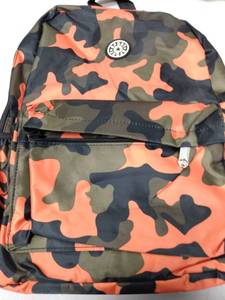 lot 4454 image: Toddler Orange Camo Backpack