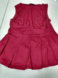 lot 4456 image: Kancy Cole Small Girls Maroon Sleeveless Dress