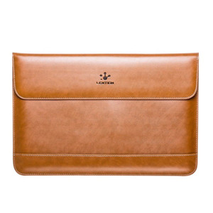 lot 4460 image: LENTION Split Leather Sleeve Case for MacBook and Ultra Slim Laptop (PCB-A200 Series)