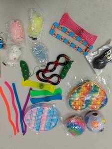 lot 4475 image: Fidget Toy Party Pack, 23 Different Fidget Toys