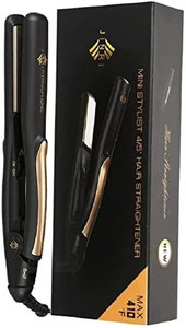 lot 4483 image: Jinri Titanium Plate 45 Mini Flat Iron,Perfect Travel Size Hair Straightener Dual Voltage Black color
