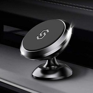 lot 4485 image: Magnetic Phone Car Mount Syncwire Universal Car Phone Holder for Dashboard Cell Phone Car Kits 360 Adjustable Magnet Cell Phone Mount Compatible with iPhone Samsung LG GPS Mini Tablet and More