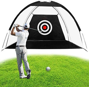 lot 4494 image: ENOKER Golf Practice Net, Golf Hitting Practice Net with Target, Golf Hitting Training Aids Net with Target and Carry Bag for Backyard Driving Chipping, for Indoor and Outdoor Golf Training