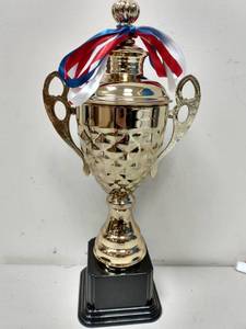 lot 4497 image: 14 Tall Plastic Trophy