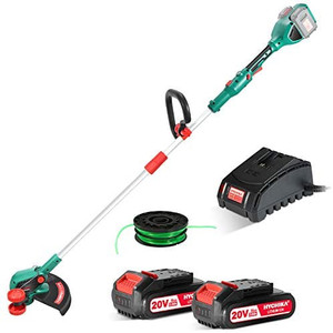 lot 4520 image: HYCHIKA BETTER TOOLS FOR BETTER LIFE Cordless String TrimmerEdger 40V Max, 14-inch Cutting Width, 2 x 2.0Ah Lithium-Ion Battery, 2.0 Ah Fast Charger