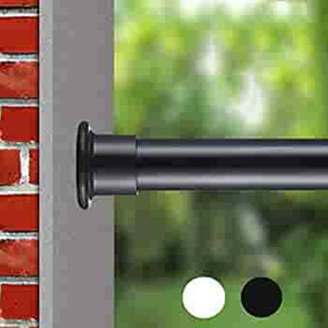 lot 4522 image: ALLZONE Heavy Duty Tension Curtain Rod for Window, 28-41