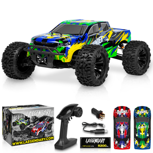 lot 5235 image: THUNDER 110 SCALE RC CAR 40 MPH BRUSHLESS
