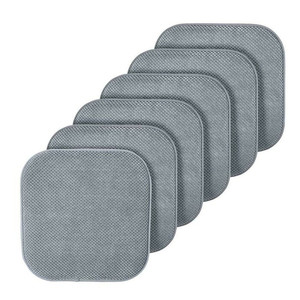 lot 5252 image: Comfy Seating Ebern Designs 6 - Piece Chair Pad 16 W x 16 D (Set of 6