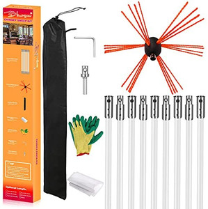 lot 5257 image: Bluesea 30 Feet Chimney Sweep Kit