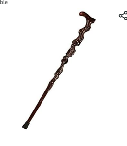 lot 5267 image: Solid Wood Cane Wooden Walking Stick