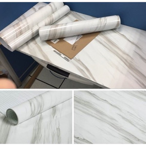 lot 5270 image: Marble) Waterproof White Marble Contact Paper