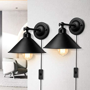 lot 5280 image: Plug in Wall Sconce