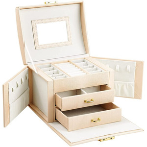 lot 5281 image: Portable Storage Organizer Box Jewelry Box