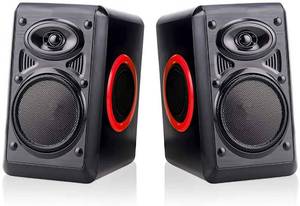 lot 5325 image: Computer Speakers for DesktopLaptopMac, USB Powered PC Speaker, 2.0 Channel Stereo Multimedia Speaker for TV, Notebook, Built-in Diaphragm,3w3w Horn and in-Line Volume Control TOMOT FT-165