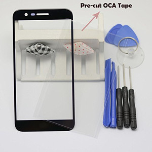 lot 5326 image: Eaglestar Black K20 Plus Front Panel Outer Screen Glass Lens Replacement for Front Screen Glass Lens for LG K20 Plus LV5 M250K10 2017K20 VHarmonyX400OCA Tape (Not Digitizer&NO LCD)