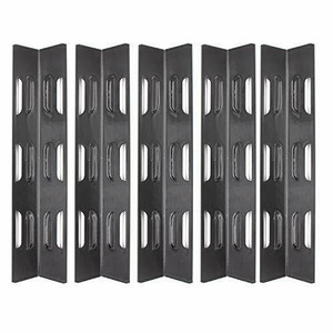 lot 5332 image: Hongso 16 18 Grill Heat Plates Replacement for Perfect Flame SGL2008A, SLG2007A, Master Forge B10LG25, Kenmore, Unfilame, Backyard, BBQ Tek, Porcelain Steel Heat Shield Tent PPB071(4-Pack)