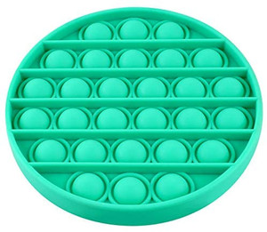 lot 5347 image: Push Pop Bubble Fidget Sensory Toy, MoBeauty Silicone Fidget Toy Relieve Stress Autism Fidget Toys for Anxiety (Green, Round)