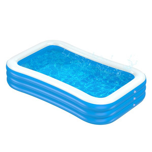 lot 5398 image: Inflatable Family Swimming Pool, Family Lounge Pool for Toddlers, Kids and Adults, Garden, Backyard, Indoor & Outdoor,with 2 Inflatable, 2.1M-3 for Outdoor & Indoor Use