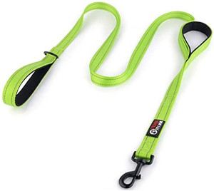 lot 5409 image: Primal Pet Gear Dog Leash 6ft, Double Handles Leashes, for Large and Medium Dogs