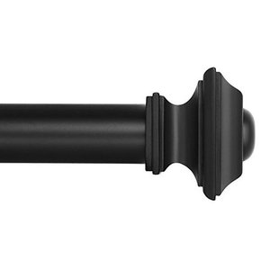 lot 6747 image: Ivilon Drapery Treatment Window Curtain Rod - Square Design 1 18 Rod. 28 to 48