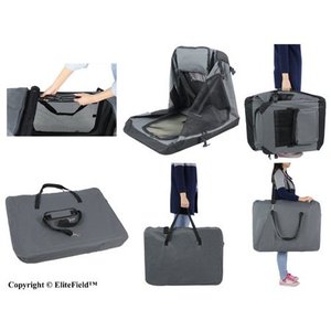 lot 6752 image: EliteField 3-Door Folding Soft Dog Crate