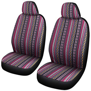 lot 6771 image: SOBONITO Colorful Seat Covers for Car Front Seats Only-Bohemian