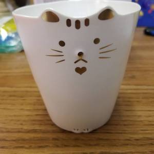 lot 6776 image: BAI Cat Coffee mug ceramic simple fashion cat mug white
