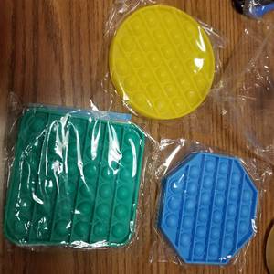 lot 6778 image: Push Pop Pop Bubble Popper Popping Fidget Sensory Toy 3 Pack ...
