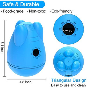 lot 6780 image: Dog Puzzle Toys for Large Medium Dogs - IQ Dog Treat Ball, Dog Food Dispenser Toy, Interactive Dog Toy gray