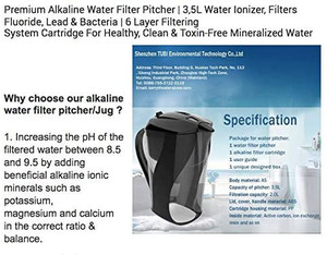 lot 6782 image: Shes My Daisy - Alkaline Water Pitcher with 6 Stage Ionized Filtration System