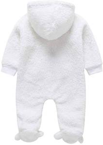 lot 6783 image: Newborn Infant Baby Boys Girls Winter Snowsuits Warm Clothes 3-12 Months Hoodie Cartoon Flannel Romper Jumpsuit stock photo differs from product