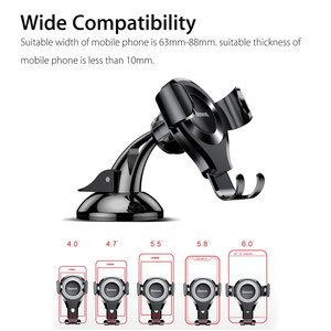 lot 6810 image: Car Phone Holder, TSV Universal Gravity Car Phone Mount Holder Dashboard 360° Rotation Suction Cup Cradle  stock photo differs from actual product