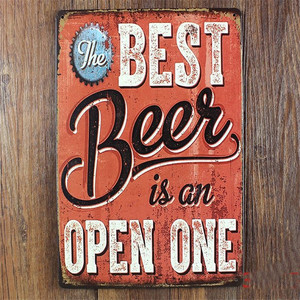 lot 6833 image: Best Beer Is An Open One vintage