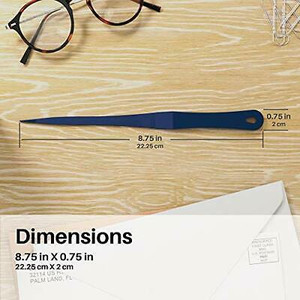 lot 6872 image: Uncommon Desks Colorful Letter Openers - Durable Stainless Steel - Metal Envelop Opener