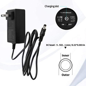 lot 6877 image: 24V AC Adapter for Massage Gun Charger Output DC 24V or 25.2V Massage Gun Power Cord Muscle Blaster Only fit with Brushless Motor Massage Guns(Dont fit with 12V Massage Gun
