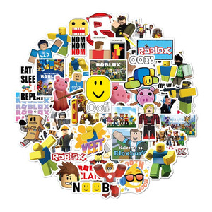 lot 6887 image: Roblox Sticker Pack50pcsSticker Decals Best Gift for kids children Teens Waterproof Online Gaming Stickers pack for Home Decor Phone Hydro Flasks Water Bottle Bicycle Skateboard Laptop pads Luggage