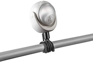 lot 6889 image: Lumenology Portable LED Motion Sensor Light Provides 148 Lumens with a 13 ft Detectable Range and Flexible Tripod Base with Magnetic Option �� IndoorOutdoor (White