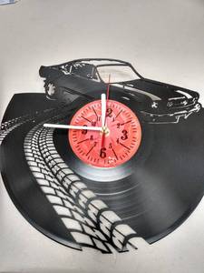 lot 6893 image: Record Clock with a Race Car Not sure if the clock works