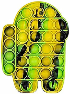 lot 6896 image: Among Us Pop It Two Pack Blue and Yellow