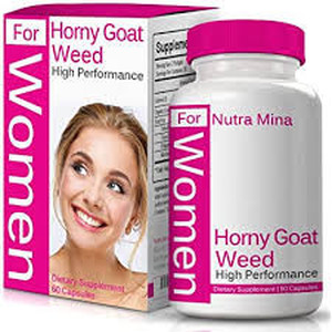 lot 7158 image: Horny Goat Weed Extract for Women 1000mg - Natural Booster for Increased Drive and Performance - Made in USA - 60 Capsules
