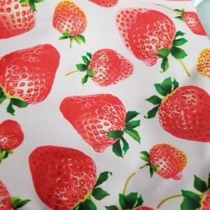 lot 7171 image: Strawberry Print Oven Mitts