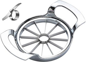 lot 7172 image: Ultra Sharp Stainless Steel Extra Large Apple Slicer, 12 Slice, Easy to Use and Easy to Clean, Heavy Duty Apple Slicer