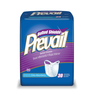 lot 7233 image: Prevail Belted Shields Incontinence Belted Undergarment, One Size PV-324, 30 Count