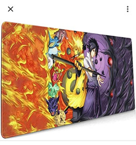 lot 7319 image: F1709 Naruto Uzumaki Sasuke Uchiha Naruto Anime CCG Playmat Deck Mat Game Mat