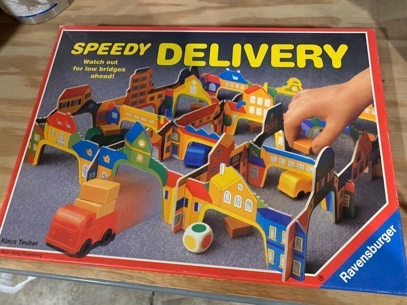 lot 147 image: Vintage 1990s Speedy Delivery Board Game